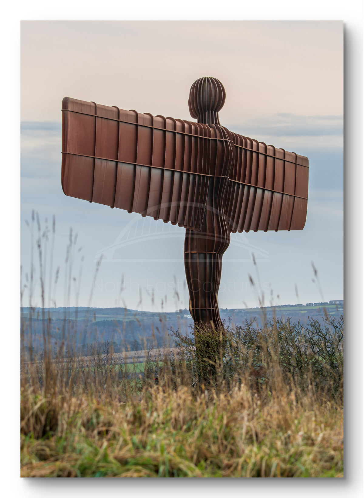The Angel of the North - Gateshead - Winter shown as a canvas print.