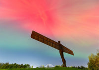 The Angel of the North Gateshead - Northern Lights - Aurora Print