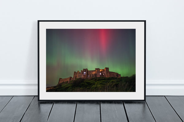 Bamburgh Castle Northumberland - Northern Lights