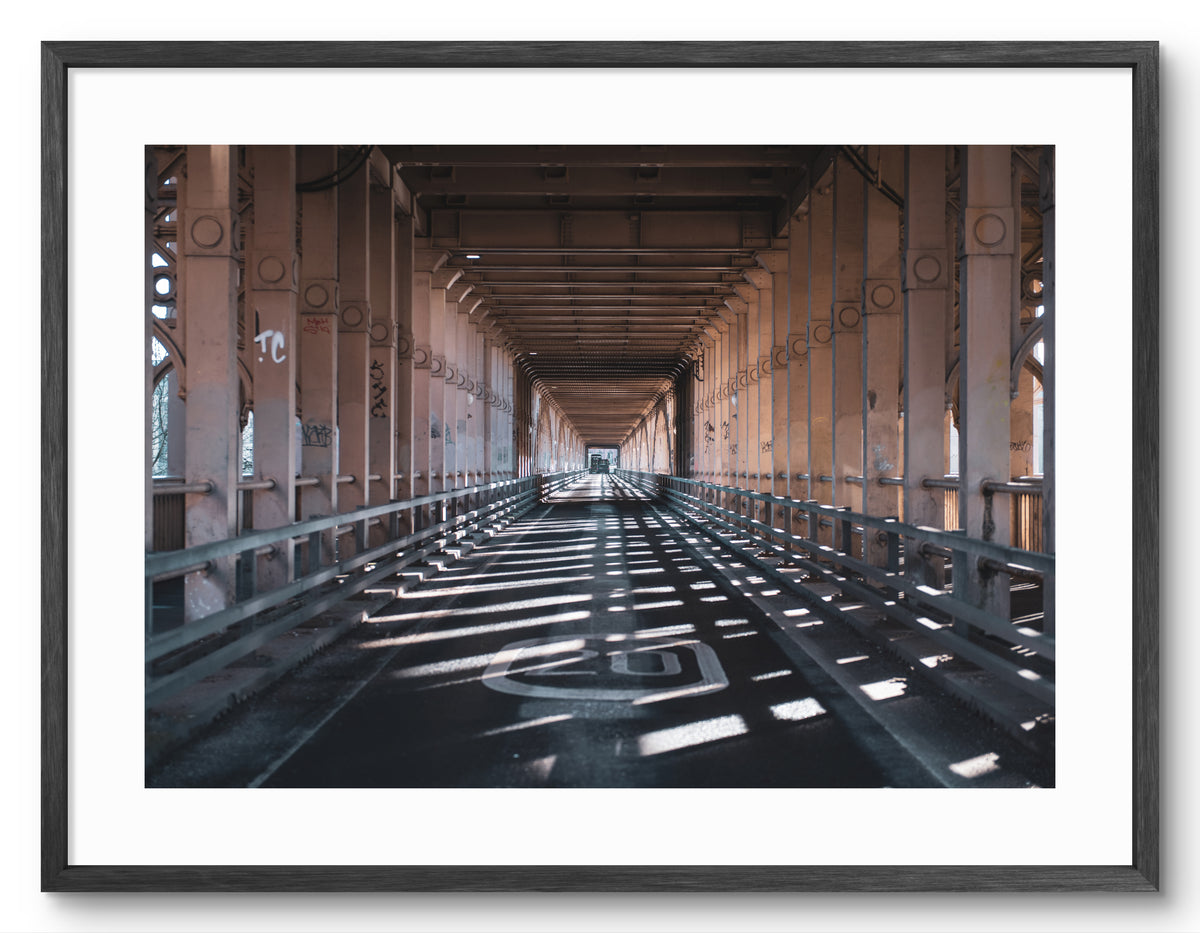 High Level Bridge Road - Newcastle Gateshead - North East Captures shown as a framed photographic print.