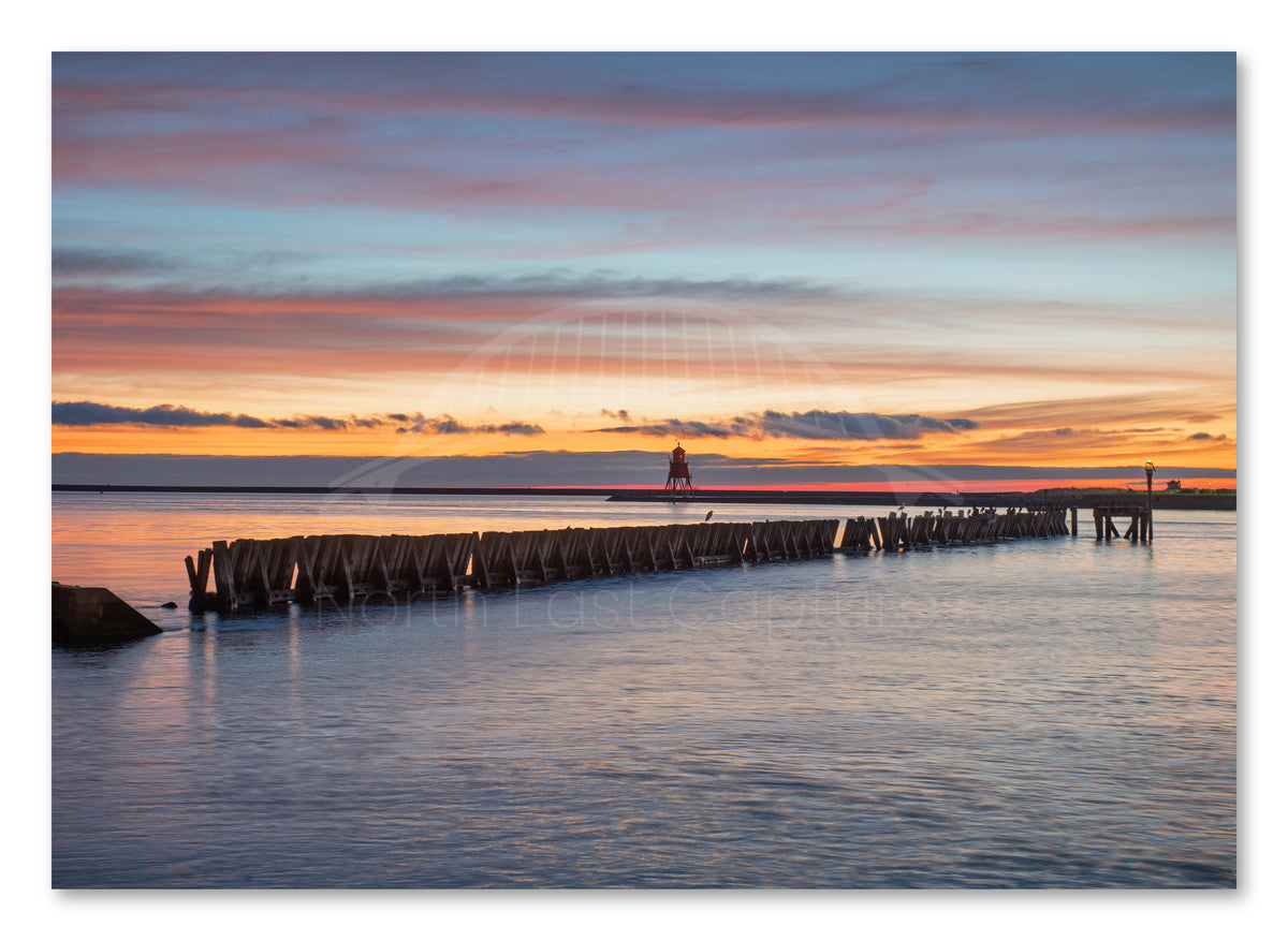Lloyds Hailing Station - North Shields - The River Tyne shown as a canvas print.