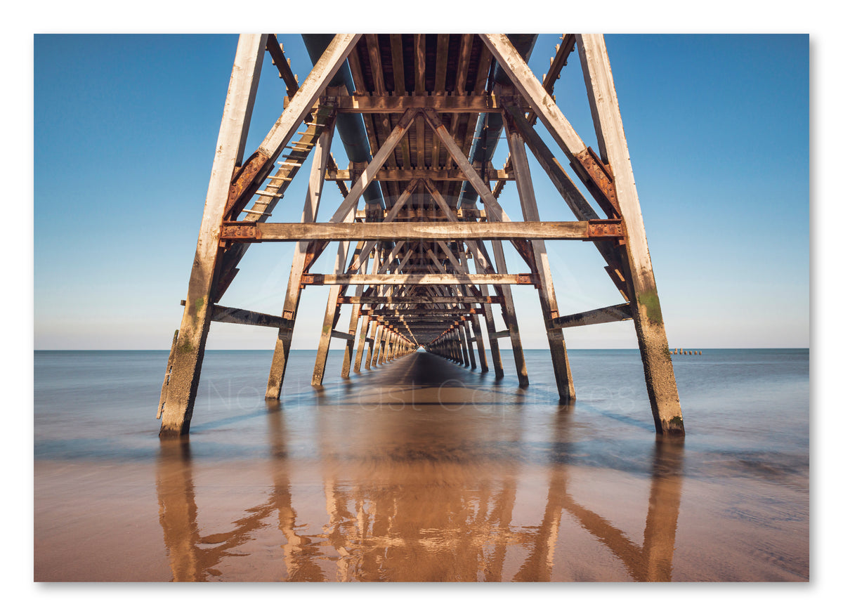 Steetley Pier - Hartlepool shown as a canvas print.