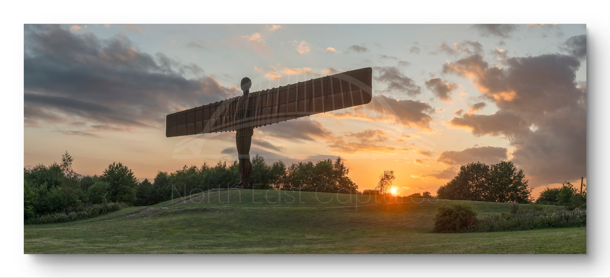 Angel of the North Sunset Panoramic Print | North East Photography