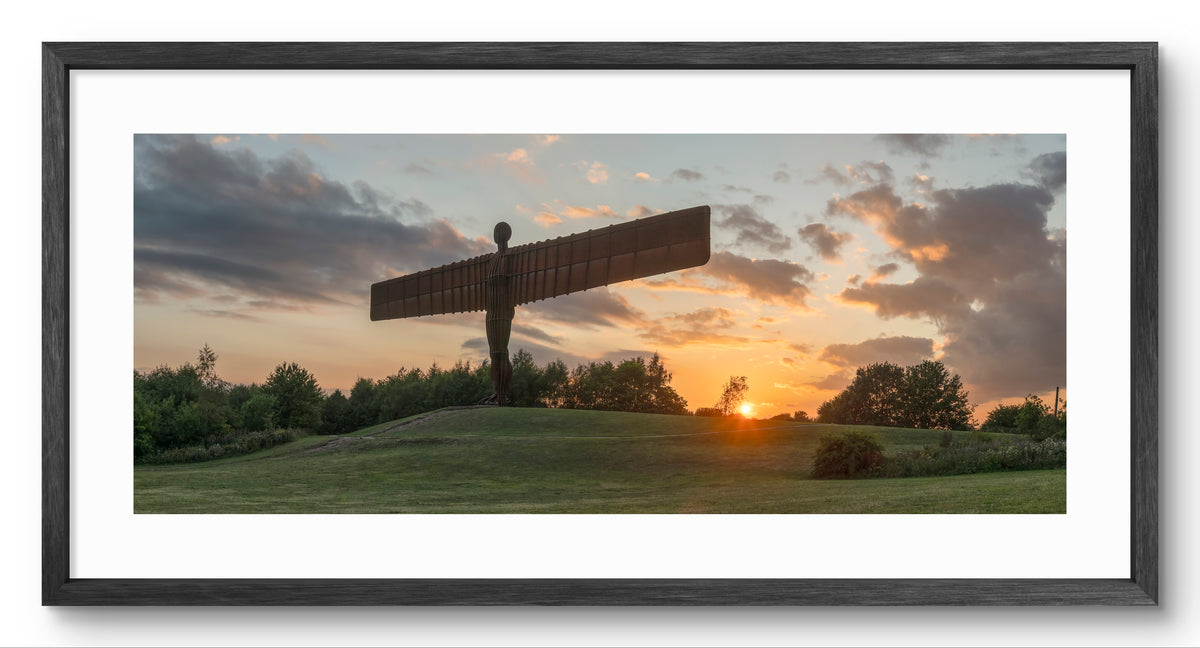 Angel of the North Sunset Panoramic Print | North East Photography
