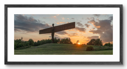 Angel of the North Sunset Panoramic Print | North East Photography