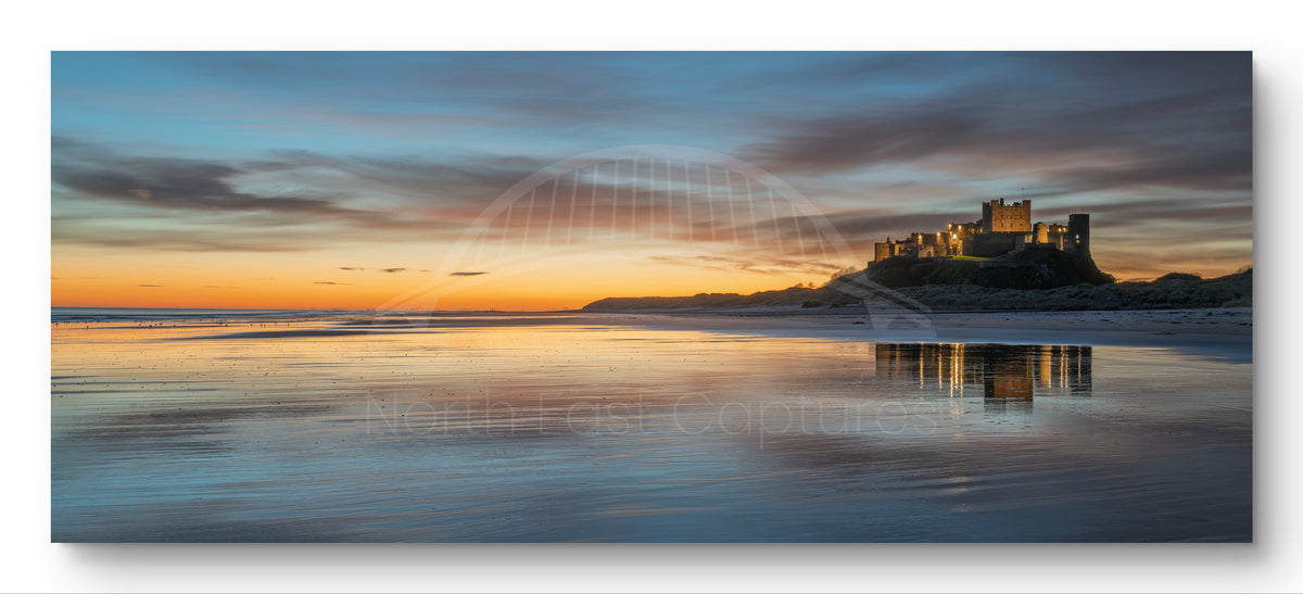 Bamburgh Castle Sunrise Panoramic | North East Captures