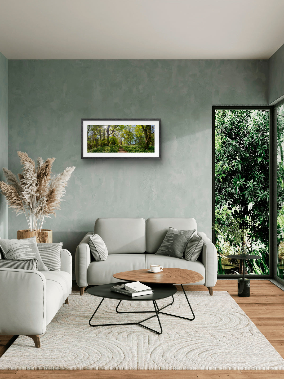 Wild Garlic at Gibside Panoramic Print | North East Captures