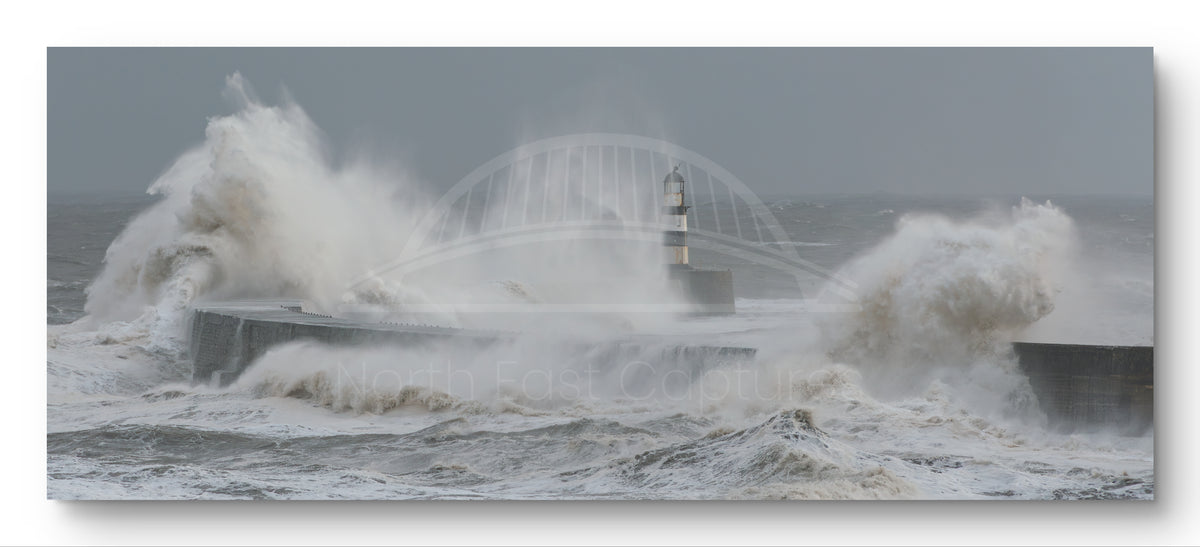Seaham Pier Storm | Panoramic | Landscape Photography