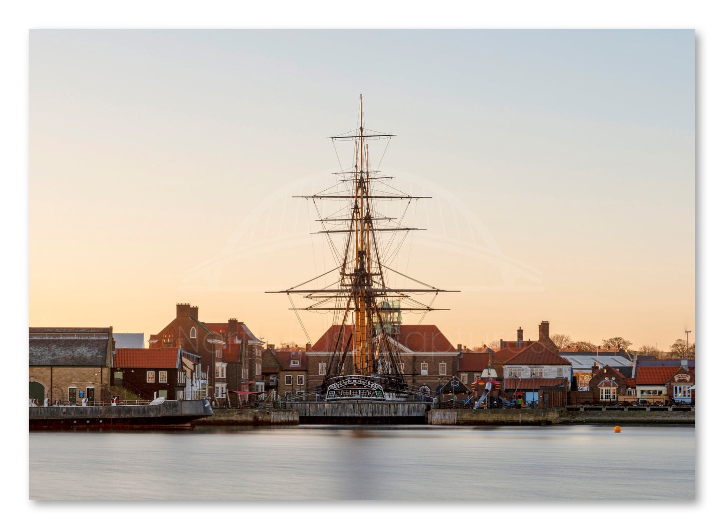 HMS Trincomalee - National Museum of The Royal Navy - Hartlepool shown as a canvas print.