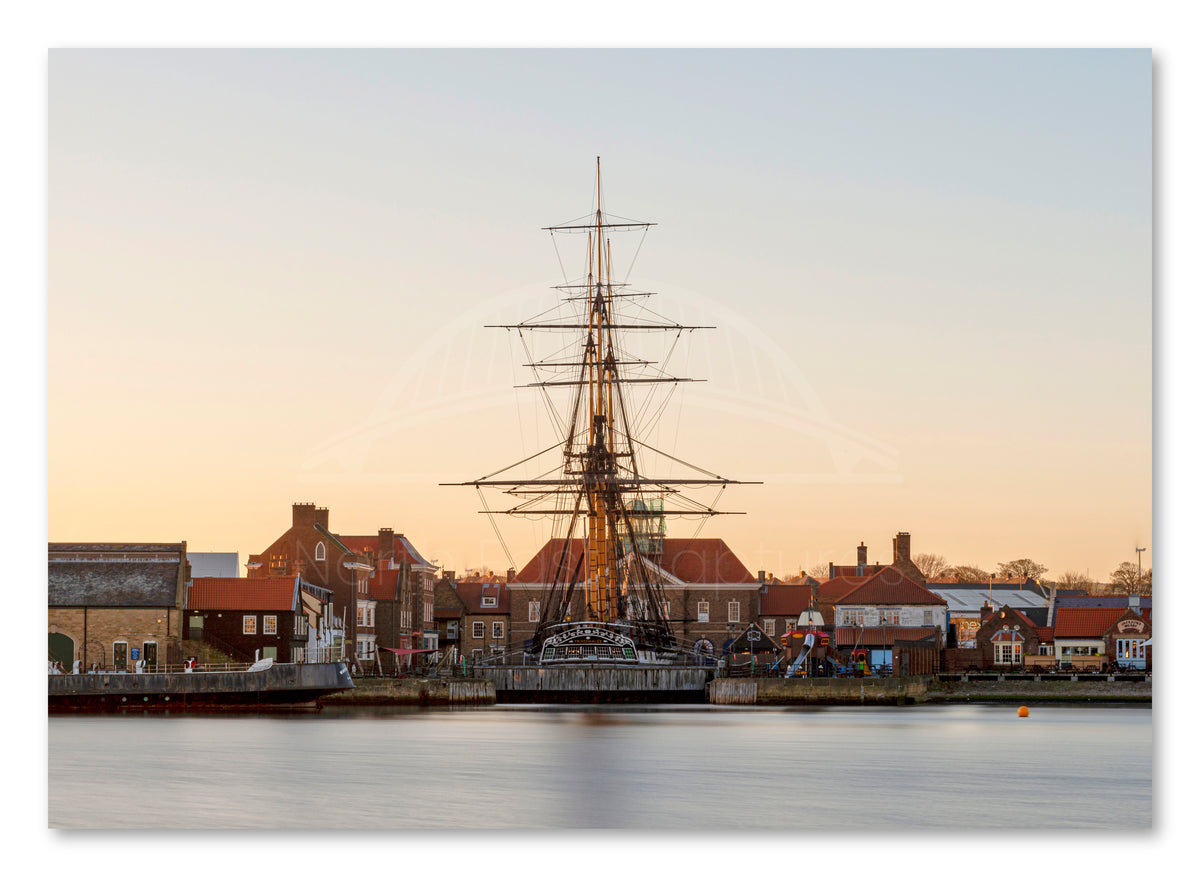 HMS Trincomalee - National Museum of The Royal Navy - Hartlepool shown as a canvas print.