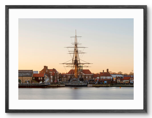 HMS Trincomalee - National Museum of The Royal Navy - Hartlepool shown as a framed photographic print.