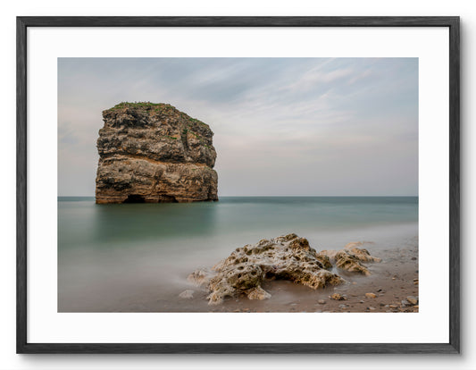 Marsden Rock - Marsden - South Tyneside shown as a framed photographic print.