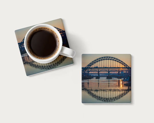 Newcastle Tyne Bridges photography coaster featuring Newcastle upon Tyne