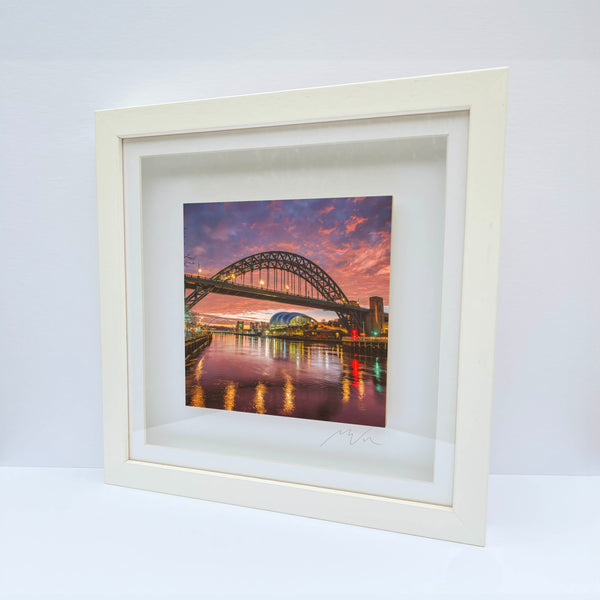 Quayside Sunrise Box Frame | Ceramic Tile | North East Landscape Ar...
