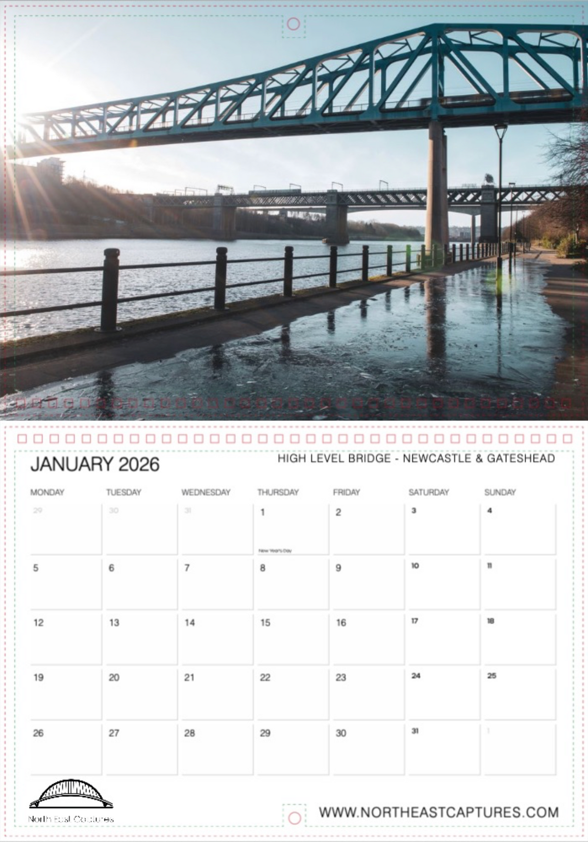 North East Captures 2026 wall calendar preview 3 of 14.