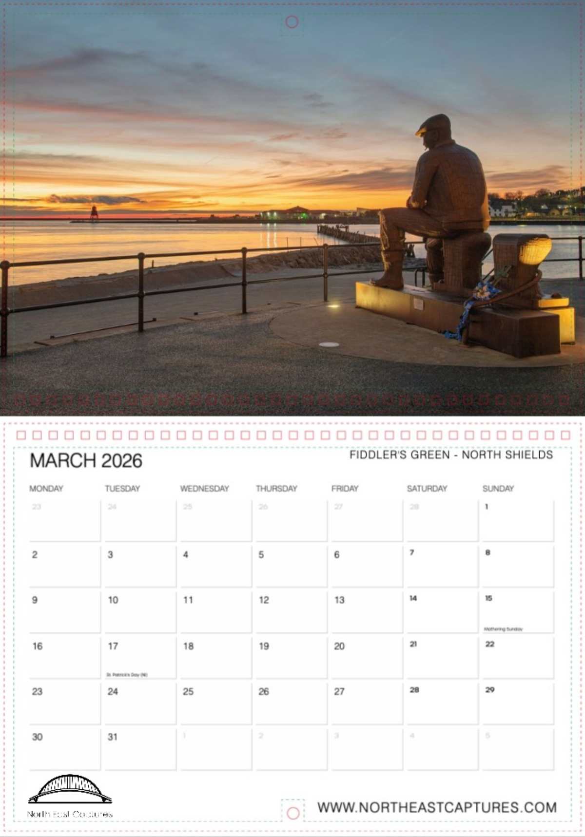 North East Captures 2026 wall calendar preview 5 of 14.