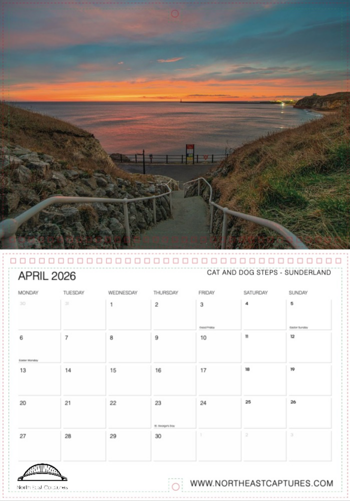 North East Captures 2026 wall calendar preview 6 of 14.