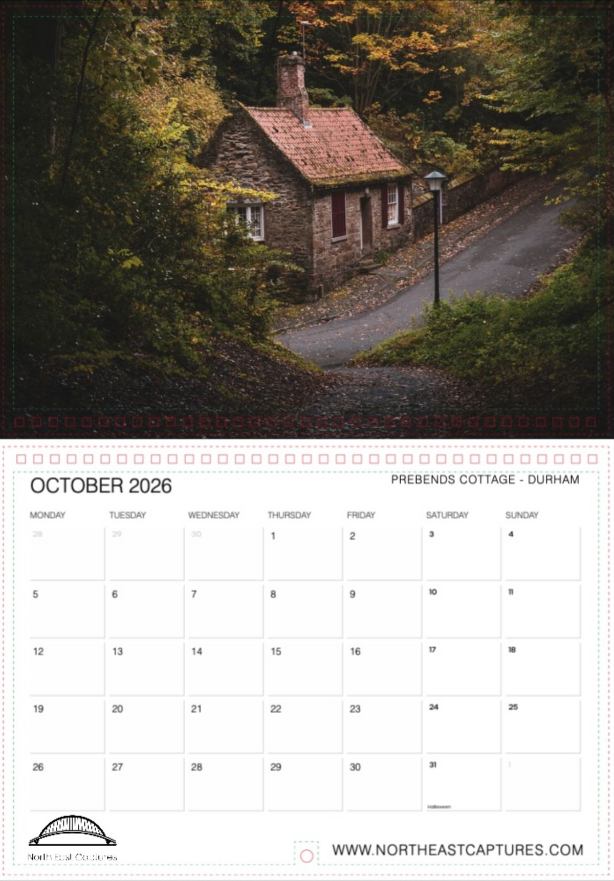 North East Captures 2026 wall calendar preview 12 of 14.