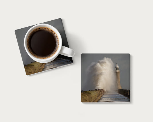 Tynemouth Pier Storm Coaster | North East Gift.