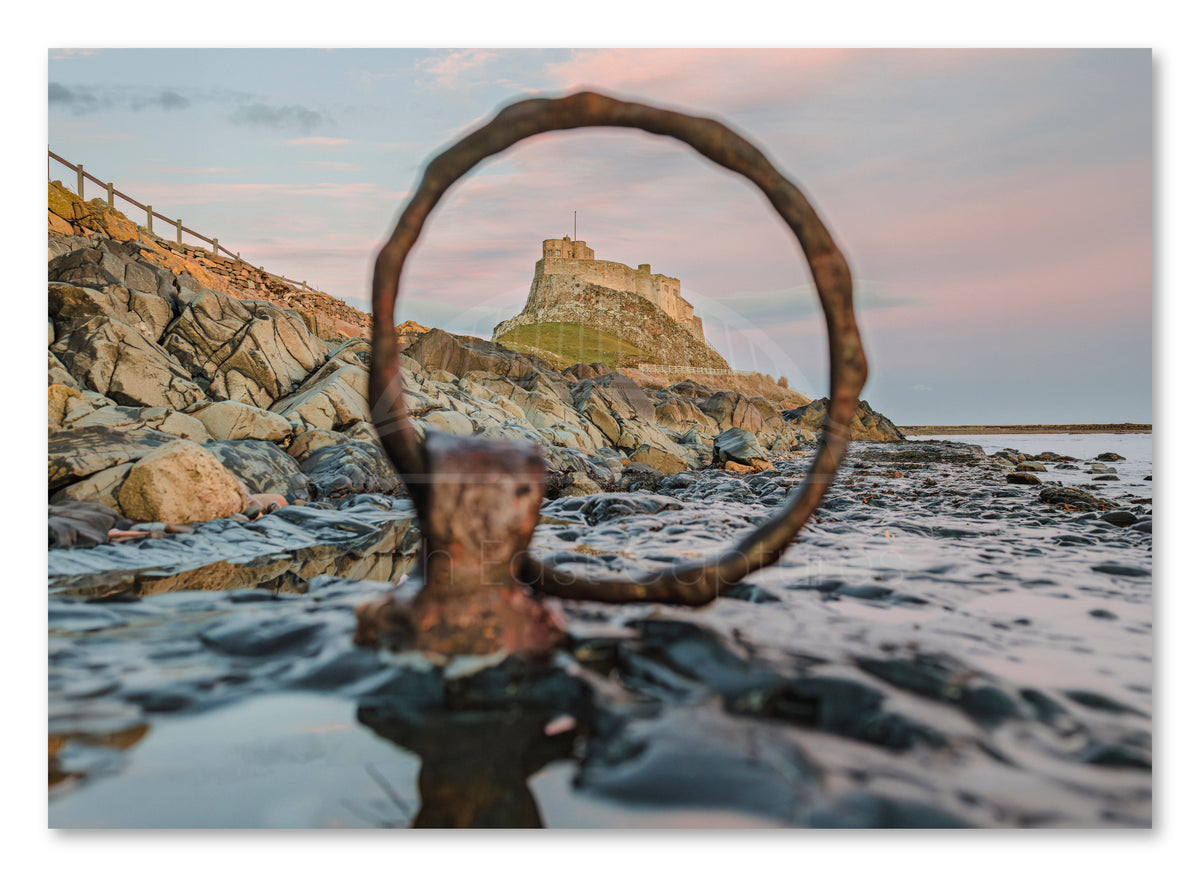Lindisfarne Castle Mooring Ring Landscape — photograph preview