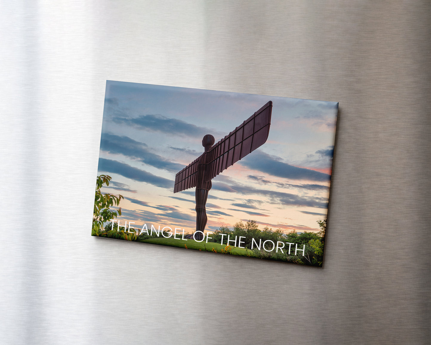 Angel of the North Sunset Magnet 9 x 6.5 cm rectangular photography magnet