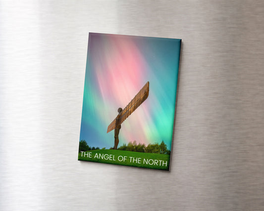 Angel of the North Aurora Magnet 9 x 6.5 cm rectangular photography magnet
