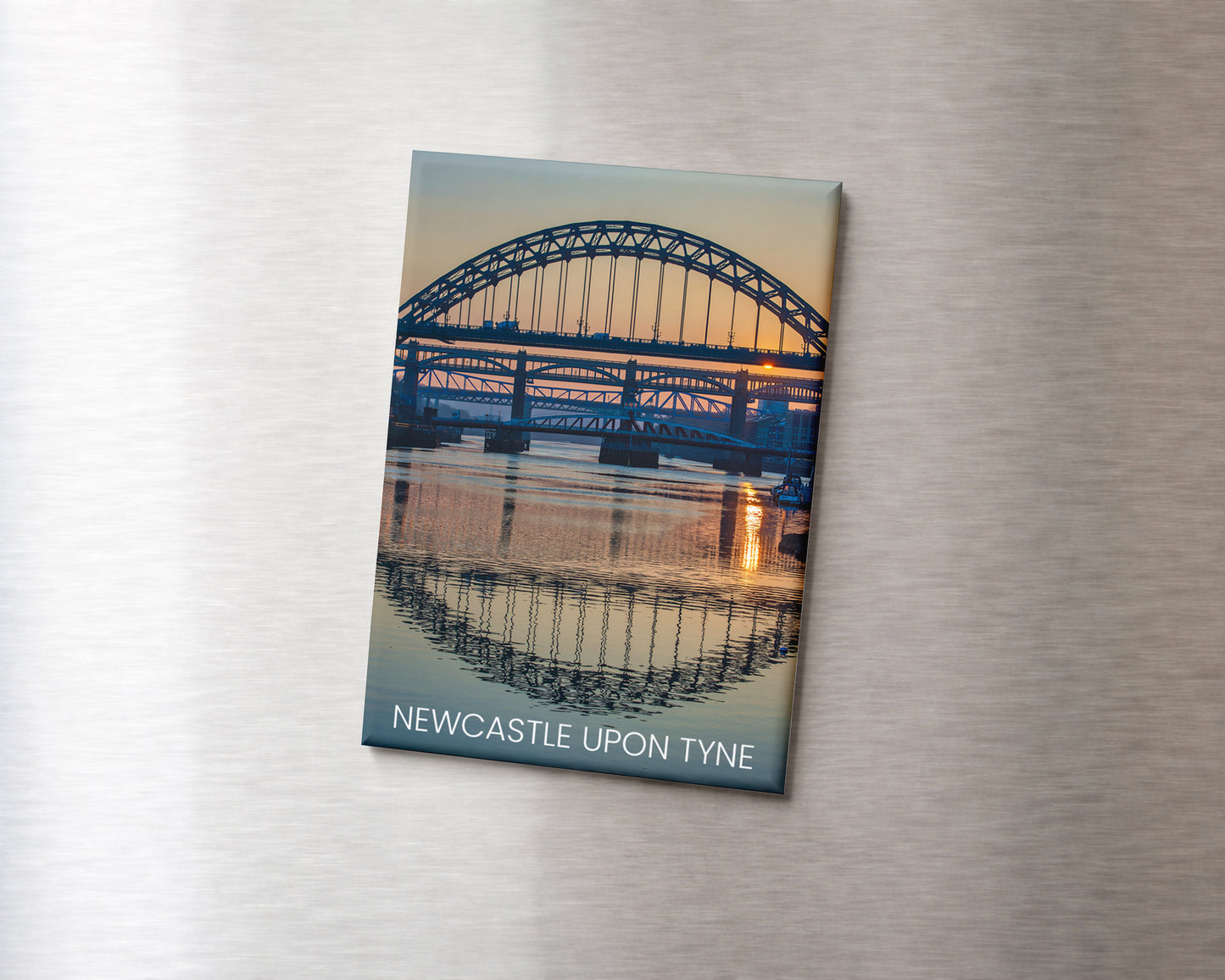 Newcastle Tyne Bridges Magnet 9 x 6.5 cm rectangular photography magnet