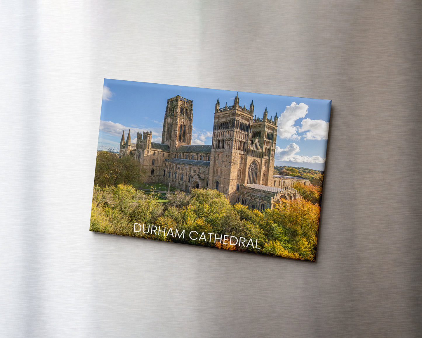 Durham Cathedral Autumn Magnet 9 x 6.5 cm rectangular photography magnet