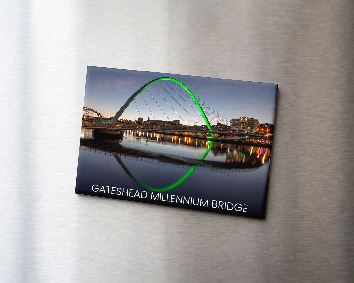 Millennium Bridge Green Magnet 9 x 6.5 cm rectangular photography magnet