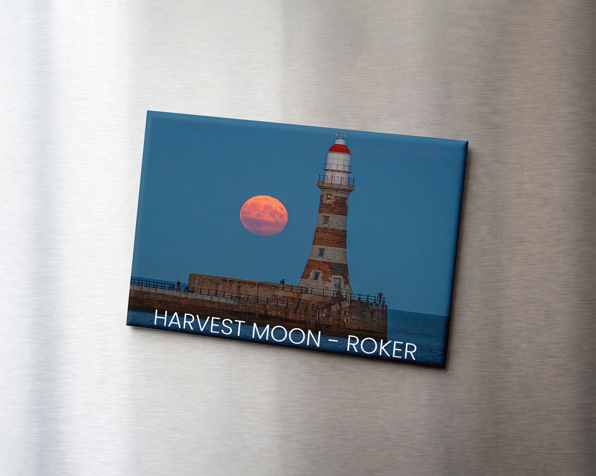 Harvest Moon Roker Magnet 9 x 6.5 cm rectangular photography magnet