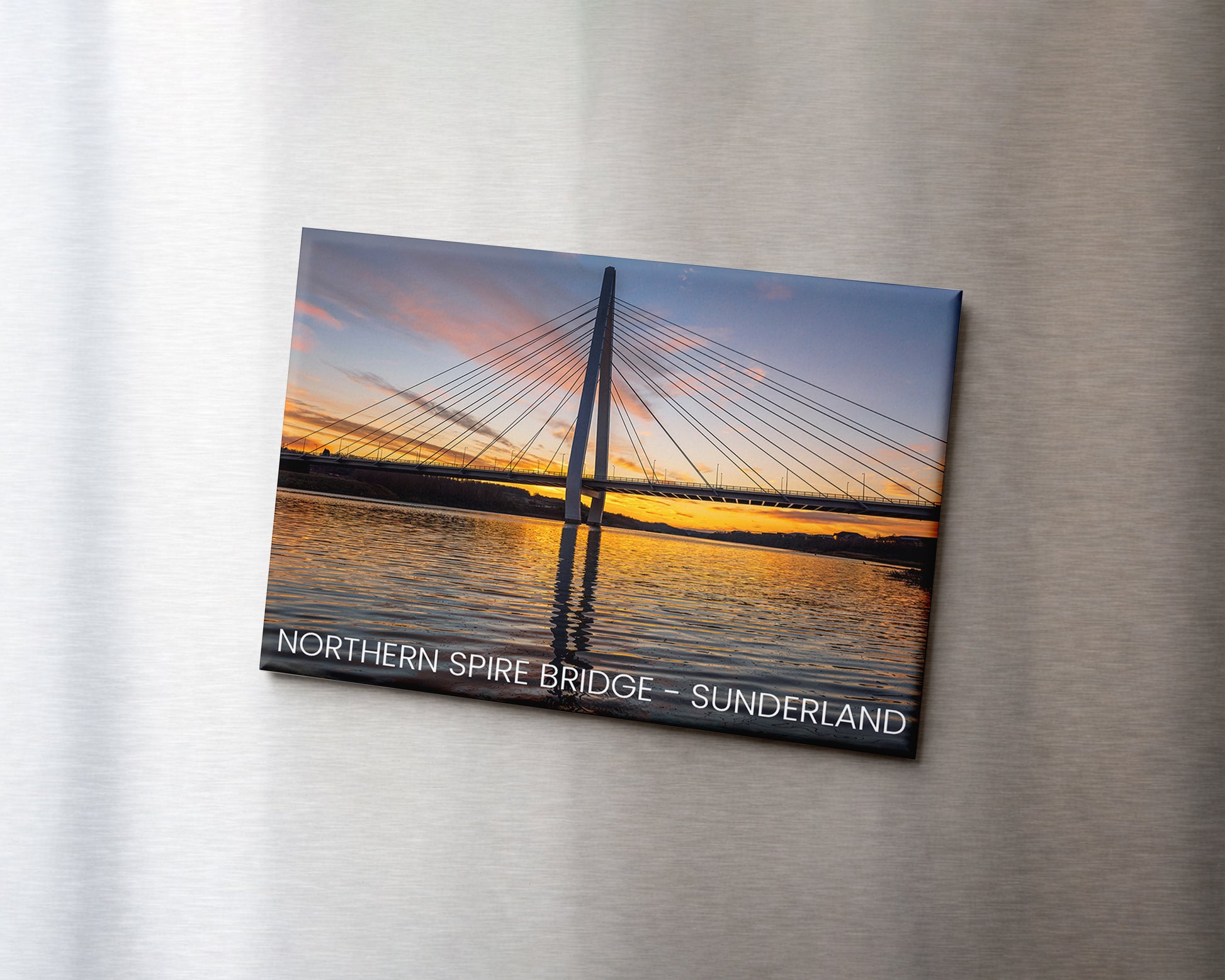 Northern Spire Bridge Magnet 9 x 6.5 cm rectangular photography magnet