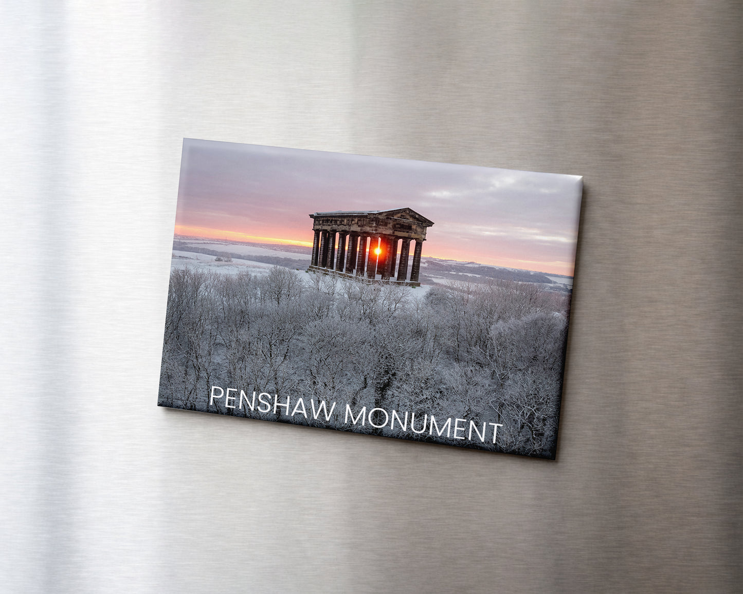 Penshaw Monument Winter Magnet 9 x 6.5 cm rectangular photography magnet