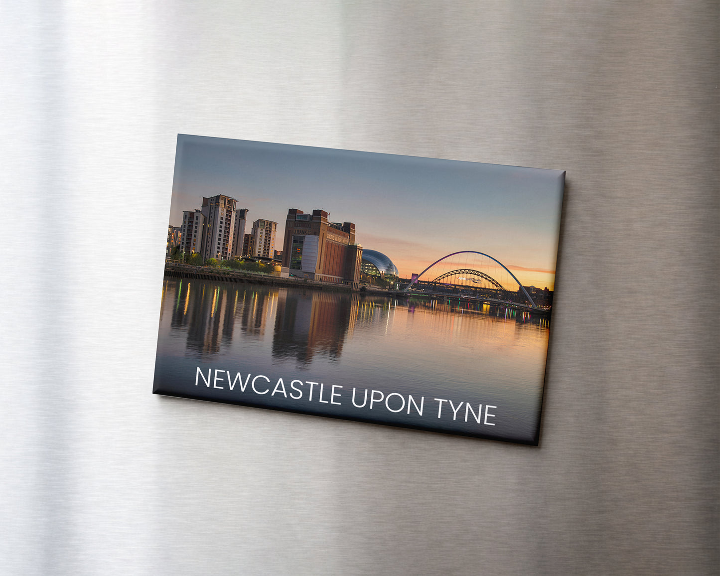 Newcastle Quayside Magnet 9 x 6.5 cm rectangular photography magnet