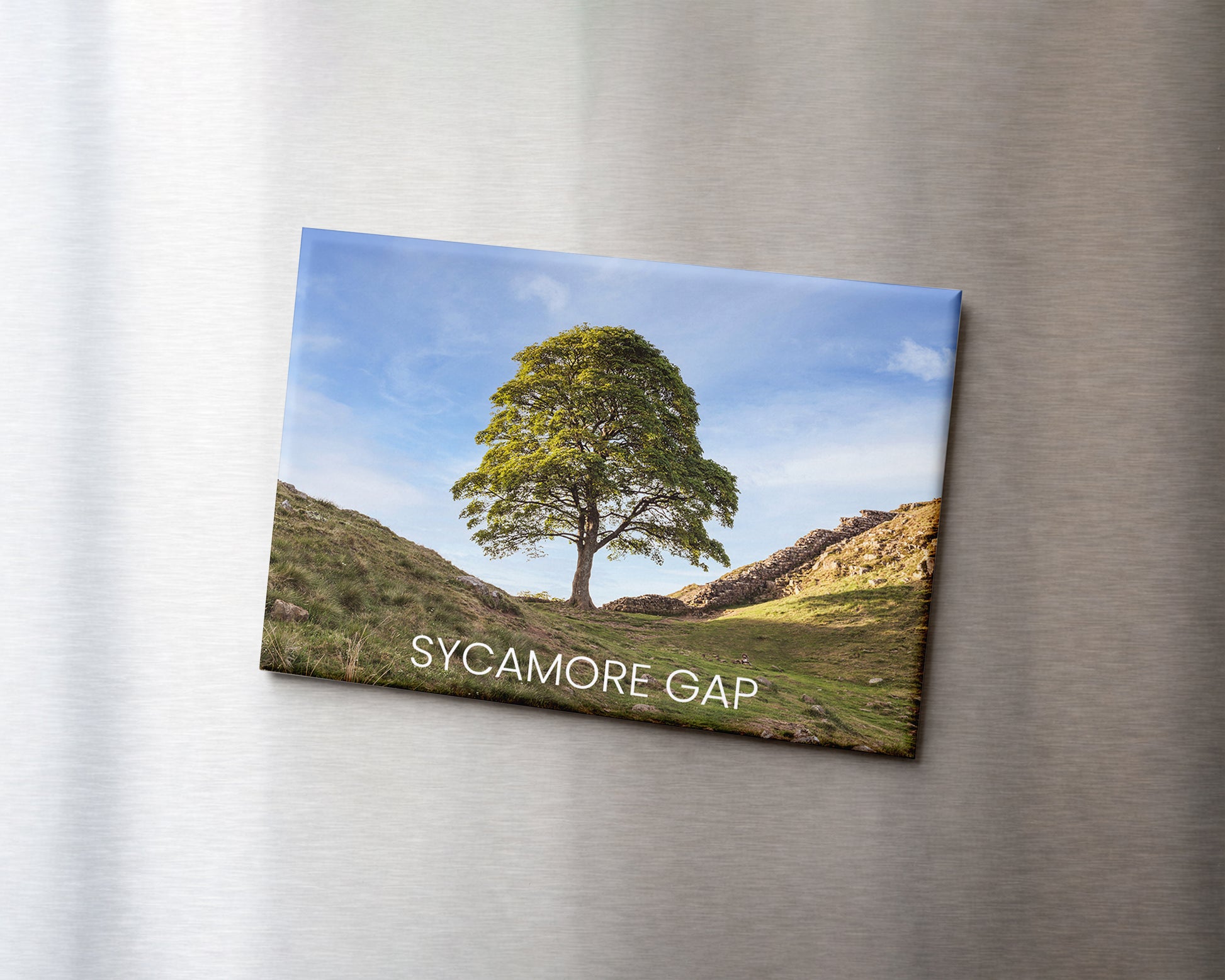 Sycamore Gap Magnet 9 x 6.5 cm rectangular photography magnet