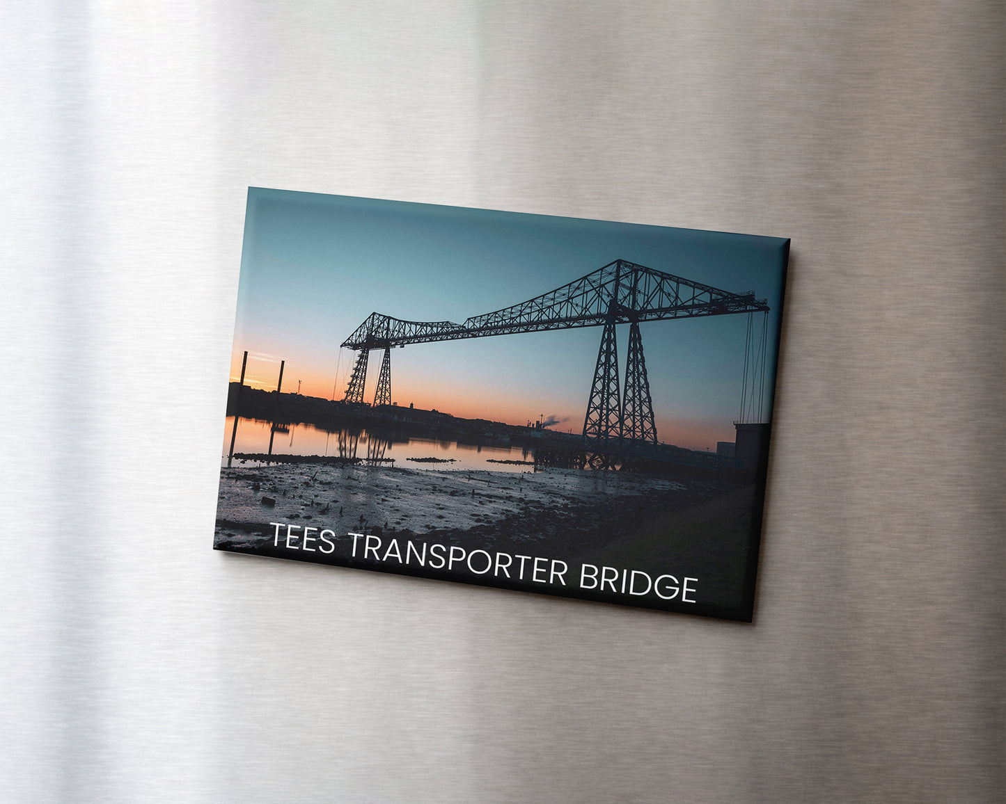 Tees Transporter Bridge Magnet 9 x 6.5 cm rectangular photography magnet