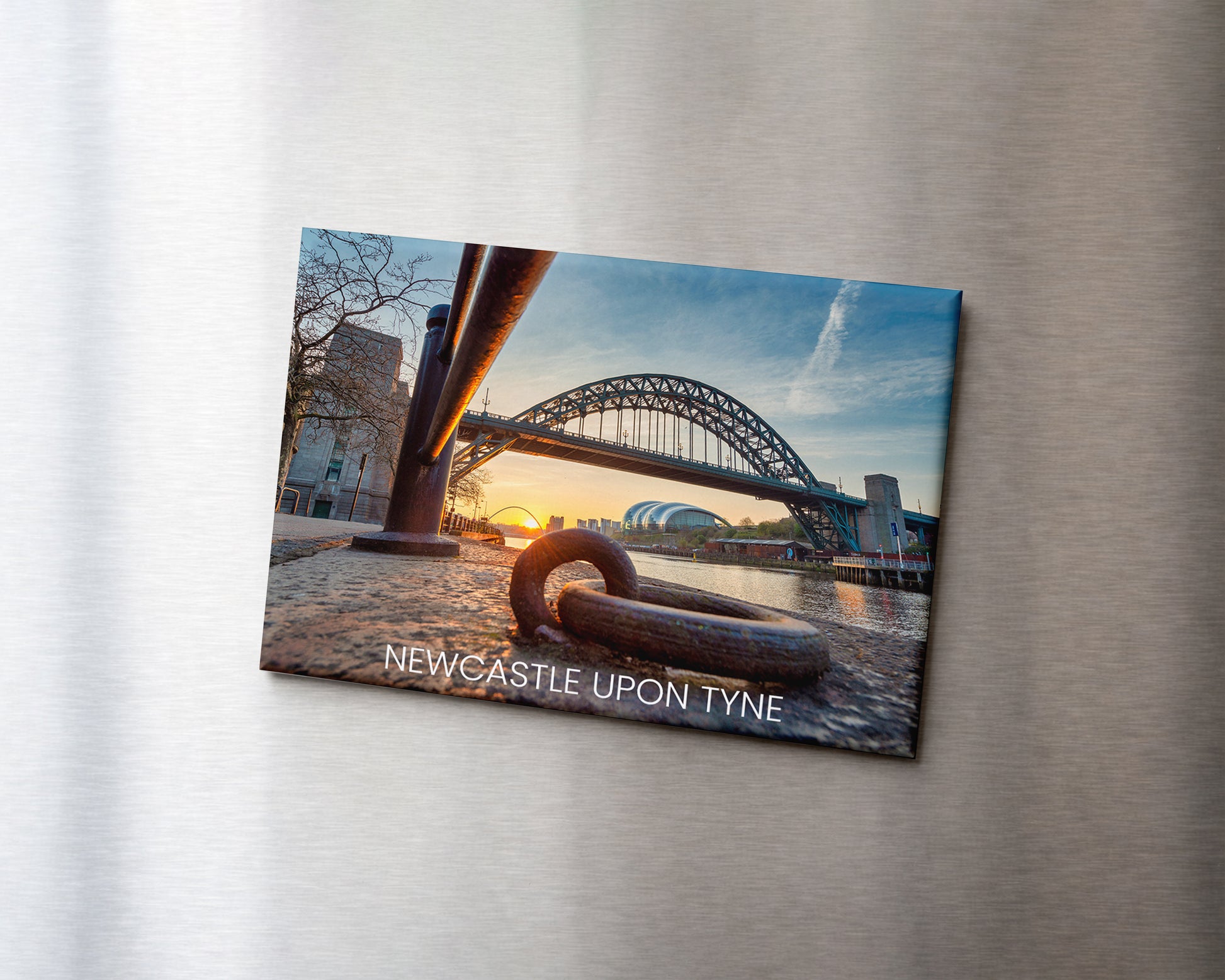 Tyne Bridge Shackle Magnet 9 x 6.5 cm rectangular photography magnet