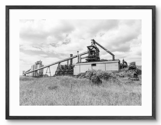 Redcar Blast Furnace Black & White — black frame with white mount