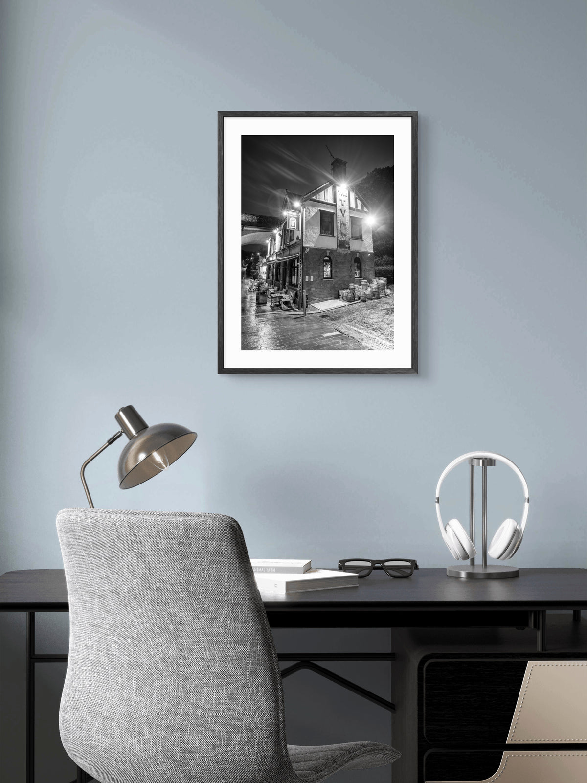 Tyne Bar Newcastle Portrait — framed print in a room setting