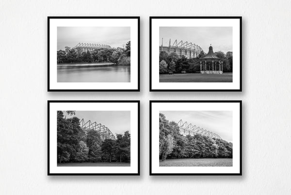 Leazes Park, four Black and White Photographs