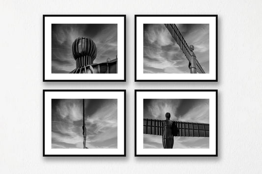 The Angle of The North - Four Images in Black and White - Gateshead