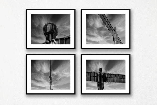 The Angle of The North Image Set in Black and White, Gateshead