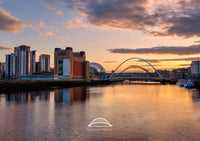 The Quayside and Bridges - Sunset - Newcastle - Gateshead