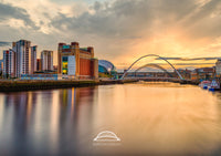 The Quayside - Millennium Bridges - Sunset - Newcastle - Gateshead