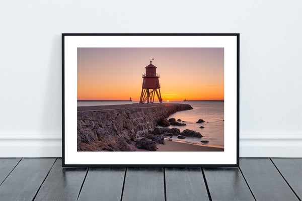 The Herd Groyne Lighthouse South Shield at Sunsrise