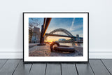 The Quayside and Tyne Bridge - Sunrise - Mooring Ring - Newcastle - Gateshead