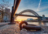 The Quayside and Tyne Bridge - Sunrise - Mooring Ring - Newcastle - Gateshead