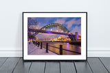 Quayside and The Tyne Bridge - Snow Covered Quayside - Newcastle - Gateshead
