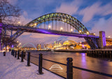 Quayside and The Tyne Bridge - Snow Covered Quayside - Newcastle - Gateshead