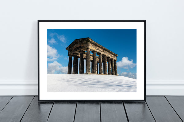 Wintery Penshaw Monument on Penshaw Hill, Sunderland