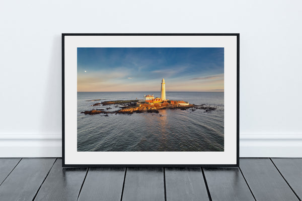 St Mary's Lighthouse and Island Sunset, Whitley Bay